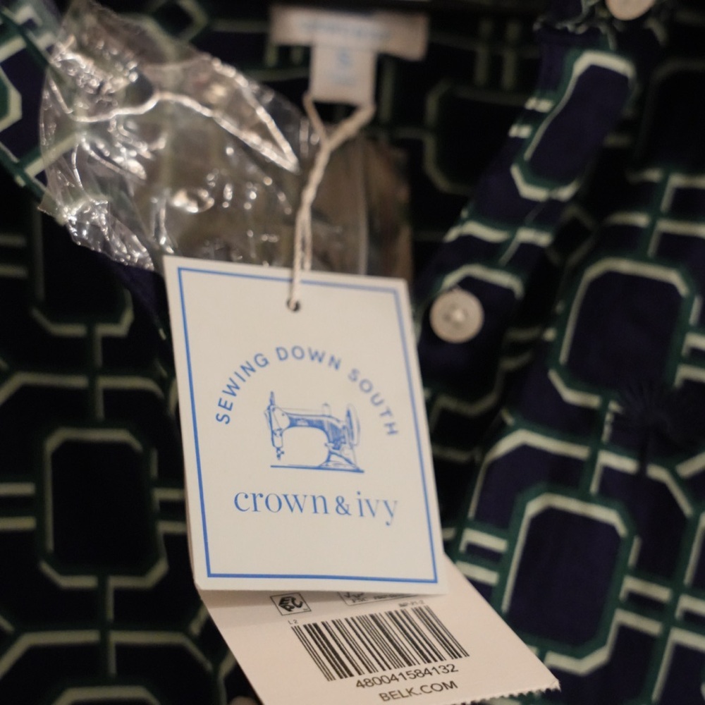 Sewing Down South x Crown & Ivy™ Long Sleeve Dress with Sash - Picture 4 of 8